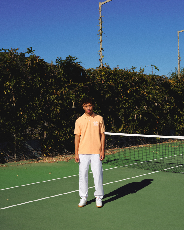 Dockers Racquet Club All Court Polo Regular Fit Orange Chiffon