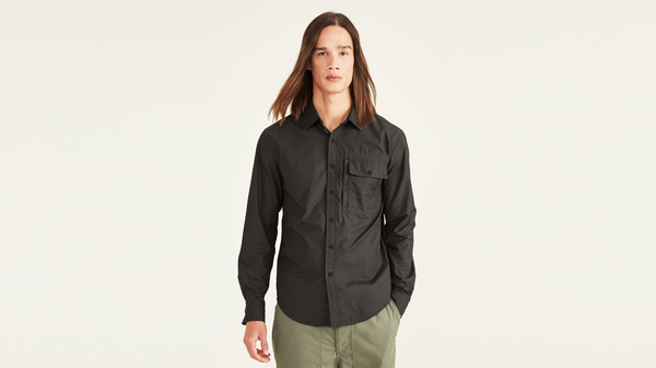 Dockers Rec Button-Up Shirt Regular Fit Pirate Black