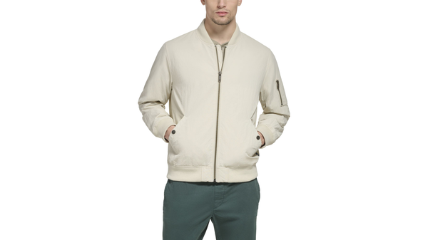 Dockers Recycled Sail Nylon Bomber Jacket Sahara Khaki