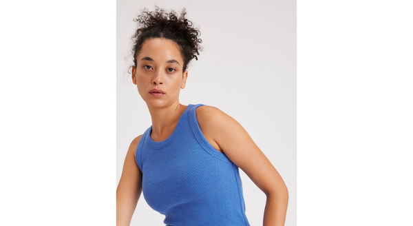 Dockers Rib Tank With Lofi Knit Slim Fit Ceramic Blue
