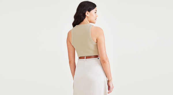 Dockers Rib Tank With Lofi Knit Slim Fit Sahara Khaki