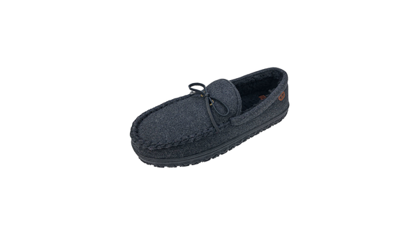 Dockers Rugged Microsuede Boater Moccasin Slippers Grey