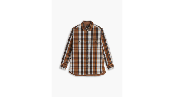 Dockers Shirt Jacket Relaxed Fit Hielo Caramel Café
