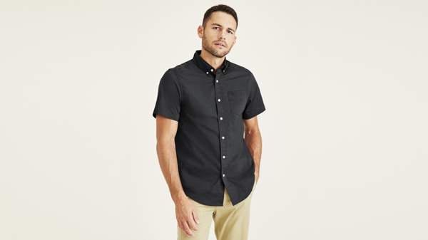 Dockers Signature Comfort Flex Shirt Classic Fit Black