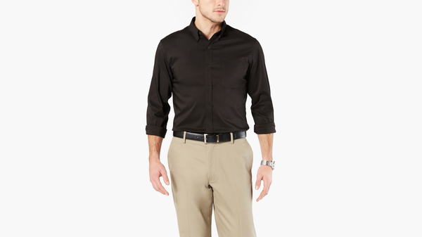 Dockers Signature Comfort Flex Shirt Classic Fit Black