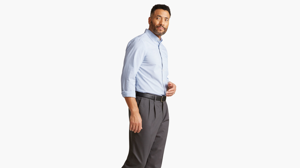 Dockers Signature Comfort Flex Shirt Classic Fit Blue
