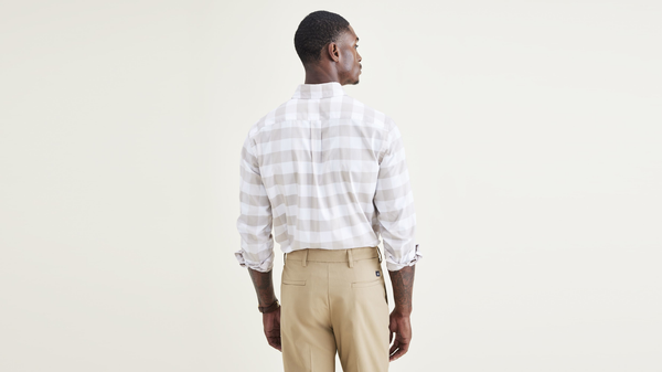 Dockers Signature Comfort Flex Shirt Classic Fit Sahara Khaki