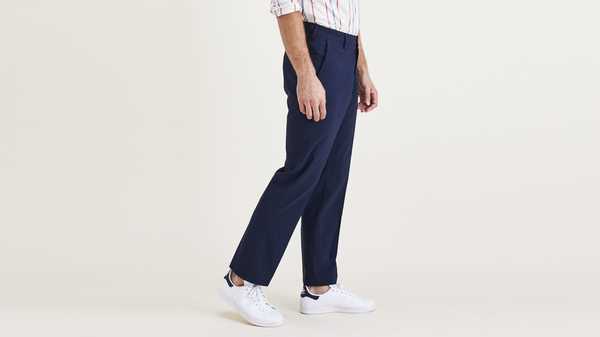 Dockers Signature Go Khakis Straight Fit (Big And Tall) Blue