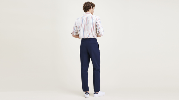Dockers Signature Go Khakis Straight Fit (Big And Tall) Blue