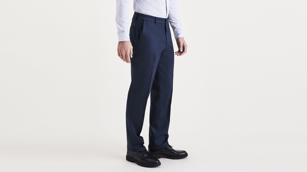 Dockers Signature Iron Free Khakis Straight Fit With Stain Defender® Blue