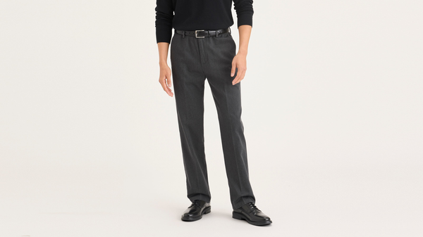Dockers Signature Iron Free Khakis Straight Fit With Stain Defender® Grey