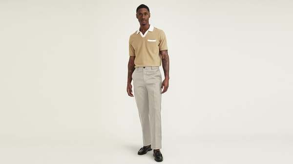 Dockers Signature Iron Free Khakis Straight Fit with Stain Defender® (Big and Tall) Khaki