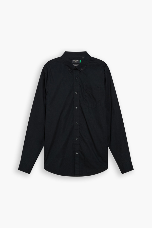 Dockers Signature Stain Defender Shirt Classic Fit Beautiful Black