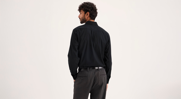 Dockers Signature Stain Defender Shirt Classic Fit Beautiful Black