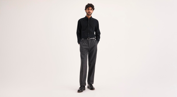 Dockers Signature Stain Defender Shirt Classic Fit Beautiful Black