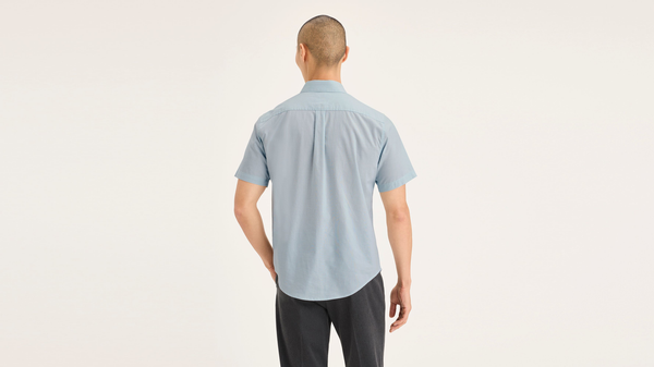 Dockers Signature Stain Defender Shirt Classic Fit Blue