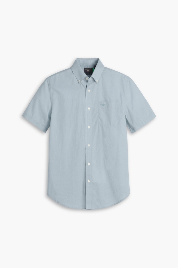 Dockers Signature Stain Defender Shirt Classic Fit Blue