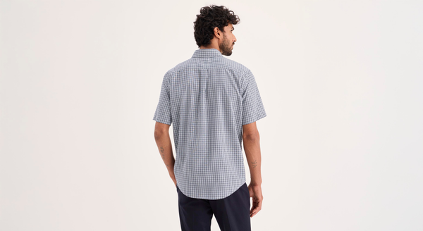 Dockers Signature Stain Defender Shirt Classic Fit Blue