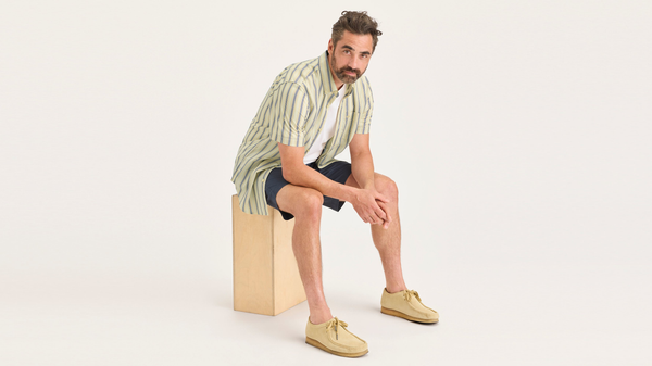Dockers Signature Stain Defender Shirt Classic Fit Dusty Yellow