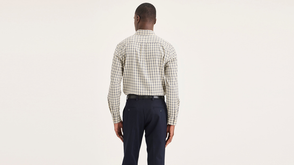 Dockers Signature Stain Defender Shirt Classic Fit Tan