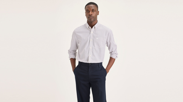Dockers Signature Stain Defender Shirt Classic Fit White