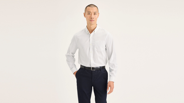 Dockers Signature Stain Defender Shirt Classic Fit White