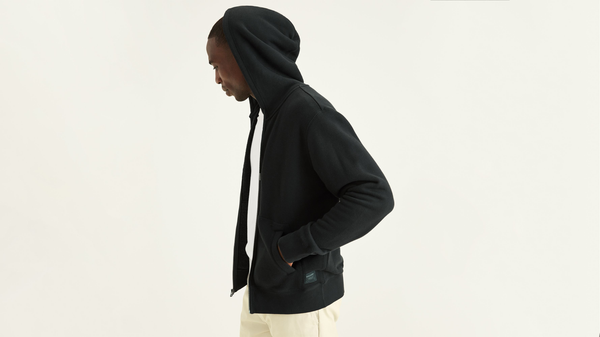 Dockers Sport Full Zip Hoodie Regular Fit Mineral Black