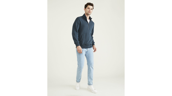 Dockers Sport Half Zip Sweatshirt Regular Fit Green
