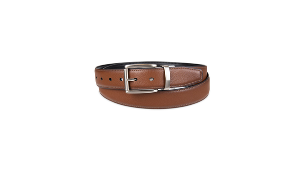 Dockers Stitched Edge Stretch (Big And Tall) Cognac & Black