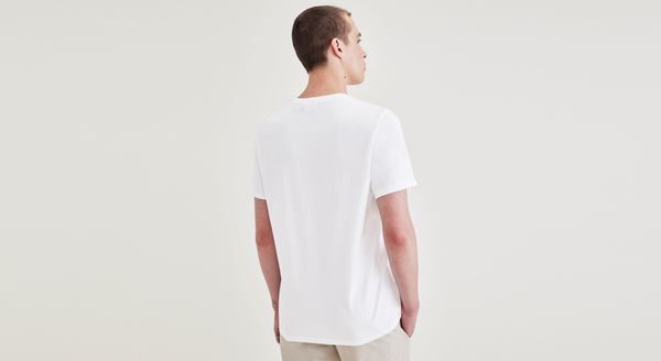 Dockers Wings & Anchor Graphic Tee Slim Fit Lucent White