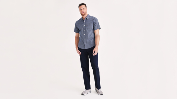 Dockers Workday Khakis Classic Fit (Big and Tall) Blue