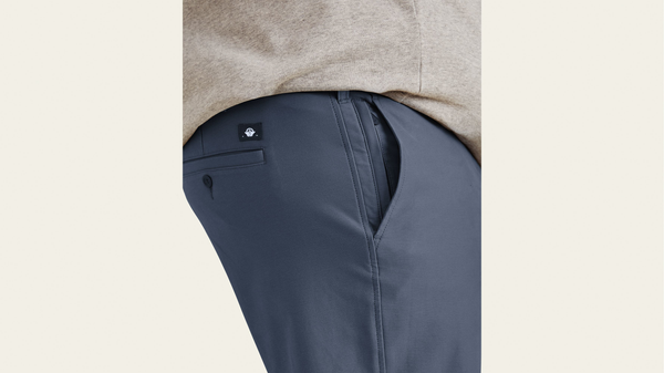 Dockers Comfort Knit Chinos Straight Fit (Big And Tall) Blue