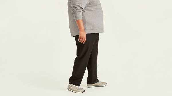Dockers Comfort Knit Chinos Straight Fit (Big And Tall) Mineral Black