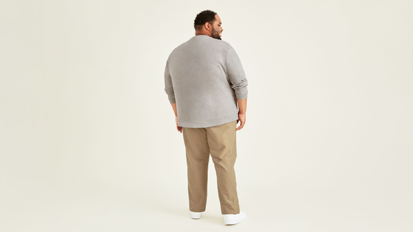 Dockers Comfort Knit Chinos Straight Fit (Big And Tall) Tan