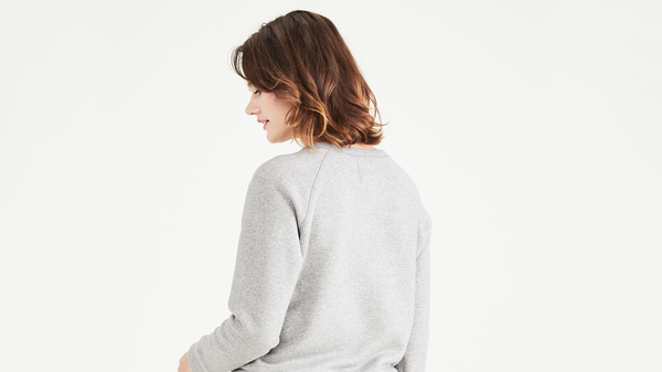 Dockers Crewneck Sweatshirt Classic Fit Heather Grey