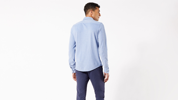 Dockers Alpha Button-Up Shirt Slim Fit Blue