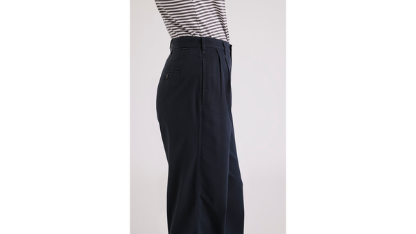Dockers Beale Pleated Chino High Wide Fit Blue