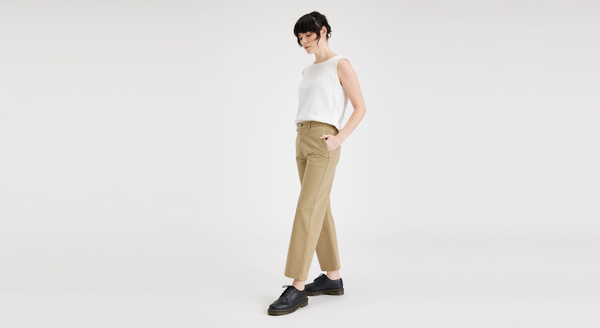 Dockers Button Back Tank Slim Fit Lucent White