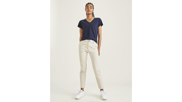 Dockers Favorite V-Neck Tee Shirt Slim Fit Blue