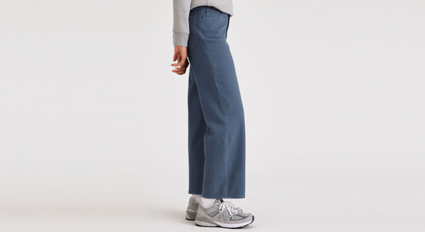 Dockers Jean Cut Pants High Straight Fit Blue