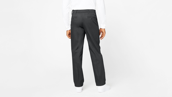 Dockers Signature Khakis Pleated Classic Fit Grey