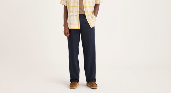 Dockers Eighty-Six Original Pleated Chinos Loose Fit Blue