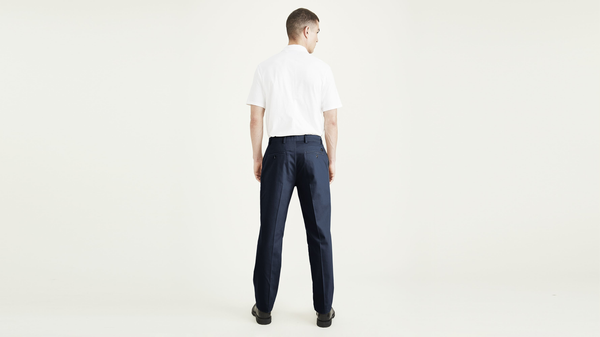 Dockers Signature Iron Free Khakis Classic Fit With Stain Defender® (Big And Tall) Blue